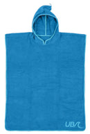 badponcho junior 80 x 70 cm katoen blauw