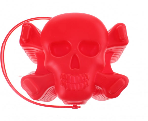 speelemmer doodshoofd 18 x 19 cm rood