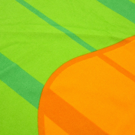 strandlaken ijsje 85 x 165 cm groen/oranje/rood