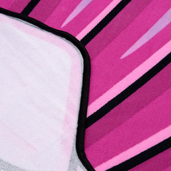 strandlaken schelp 150 x 150 cm blauw/roze