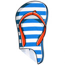 strandlaken slipper 90 x 170 cm blauw/wit