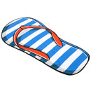 strandlaken slipper 90 x 170 cm blauw/wit