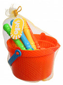 strandset junior 16 x 10 cm oranje 8-delig