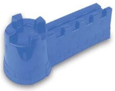 zandvorm kasteelmuur blauw 42 x 16 x 18 cm