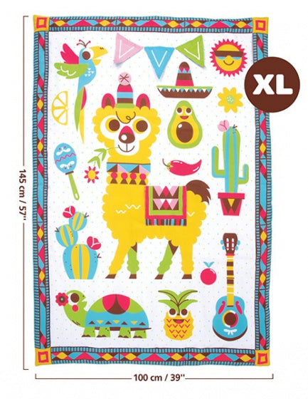 speelkleed Fiesta 145 x 100 cm textiel 4-delig