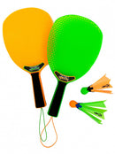 tennisspel Helix oranje/groen/zwart 4-delig