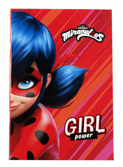 notitieboek Miraculous B5 gelinieerd rood 40 vellen