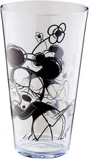 drinkbeker Mickey Mouse transparant/zwart