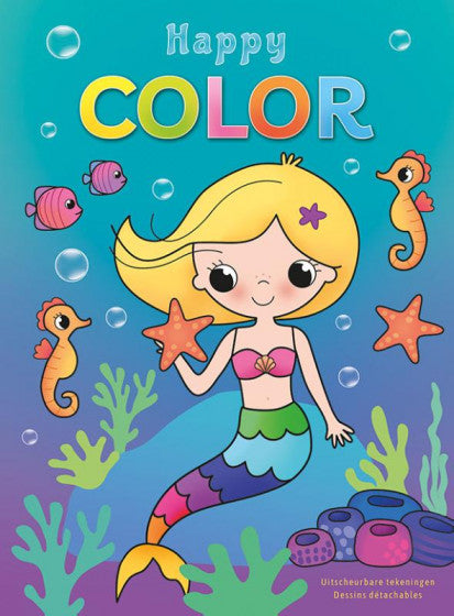 zeemeermin kleurblok Happy Color