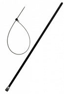 herbruikbare kabelbinders 7,6 x 370 mm zwart 10 stuks