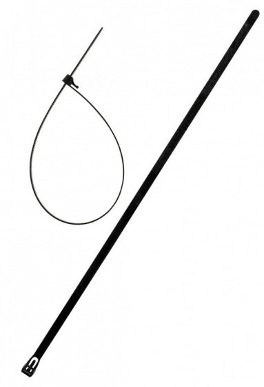 herbruikbare kabelbinders 7,6 x 370 mm zwart 10 stuks