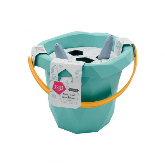 strandset junior 20 cm groen/blauw/rood 4-delig